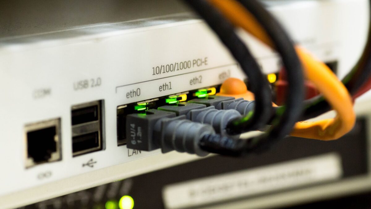 Router im Heimnetz für den Glasfaseranschluss