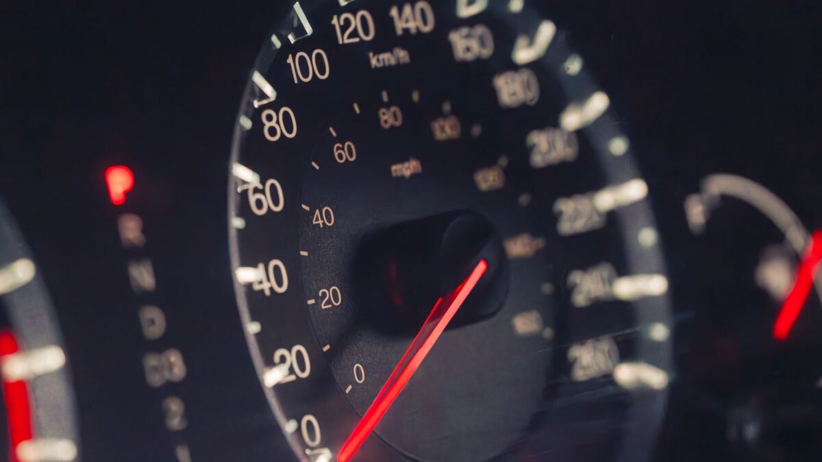 Dashboard eines Internet-Speedtests