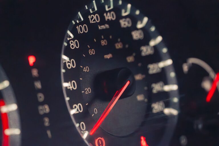 Dashboard eines Internet-Speedtests